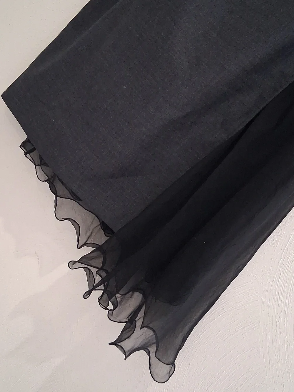 Versace womens Charcoal Black Skirt with Gold Stitching Detail. Made in Italy - Picture 4 of 10